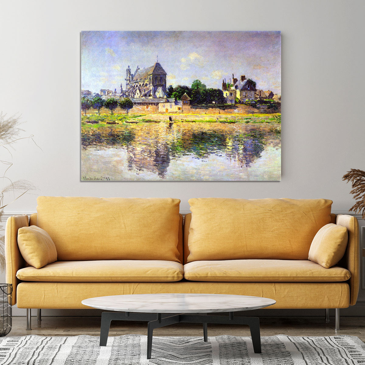 Monets garden in Vetheuil by Monet Canvas Print or Poster - Canvas Art Rocks - 4