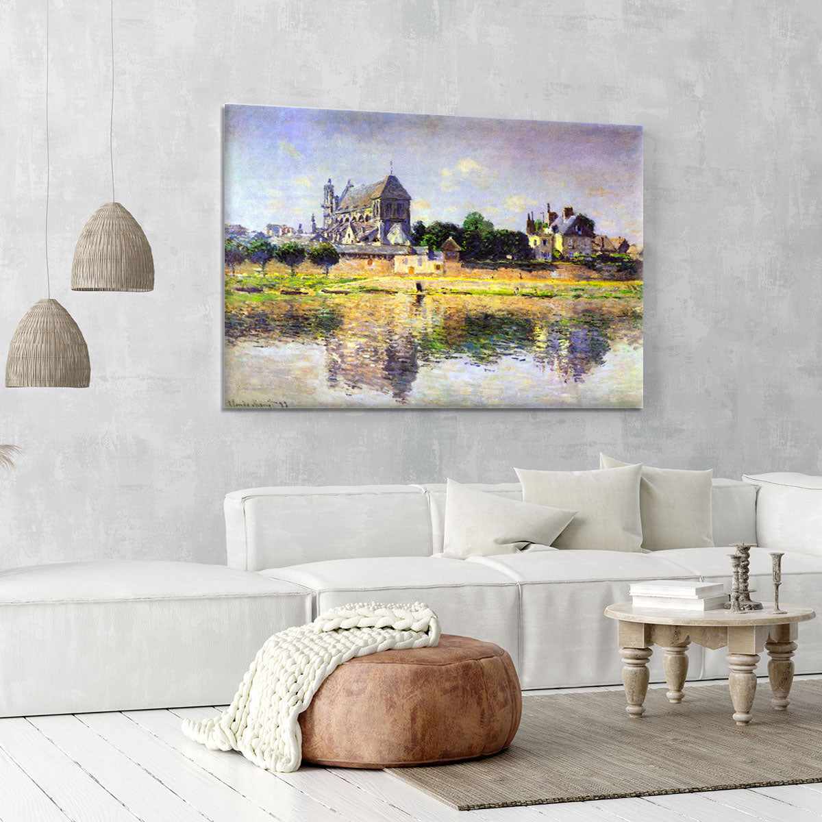Monets garden in Vetheuil by Monet Canvas Print or Poster - Canvas Art Rocks - 6