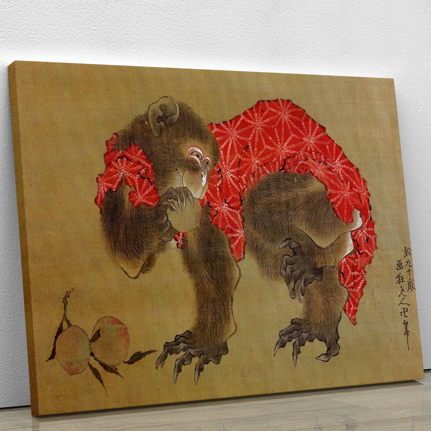 Monkey by Hokusai Canvas Print or Poster - Canvas Art Rocks - 1