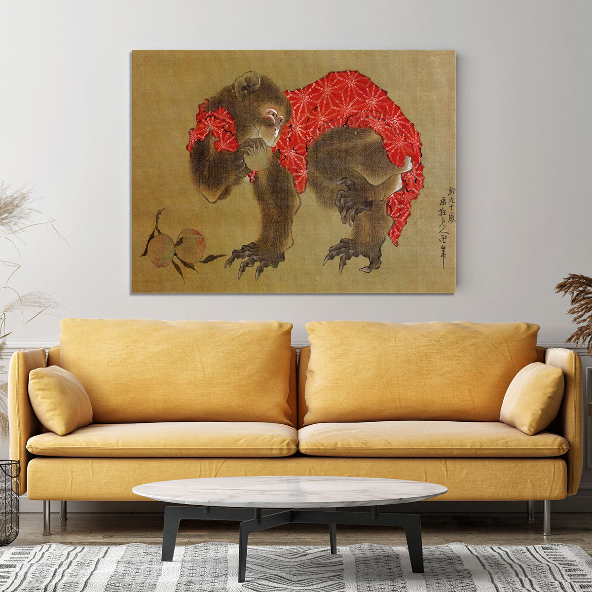 Monkey by Hokusai Canvas Print or Poster - Canvas Art Rocks - 4