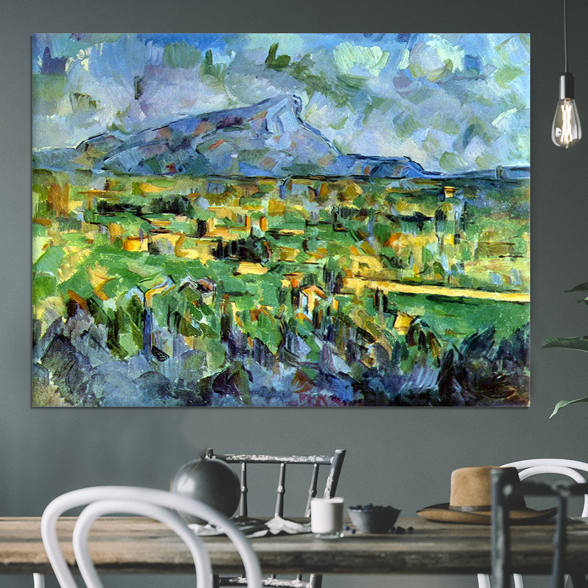Mont Sainte-Victoire by Cezanne Canvas Print or Poster - Canvas Art Rocks - 3