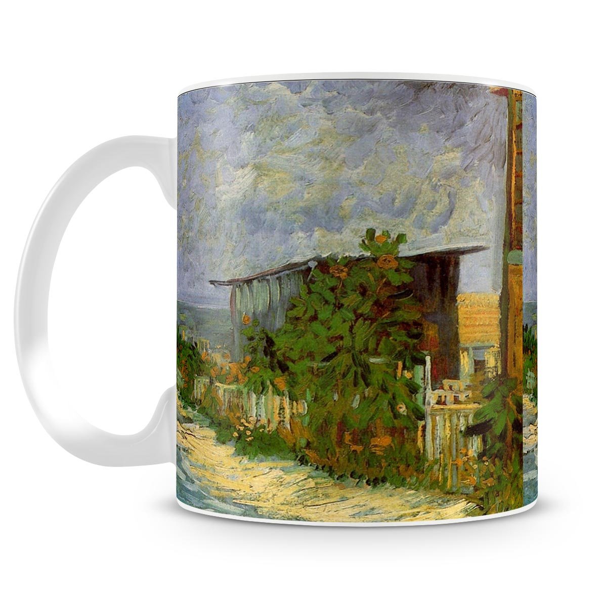 Montmartre Path with Sunflowers by Van Gogh Mug - Canvas Art Rocks - 4