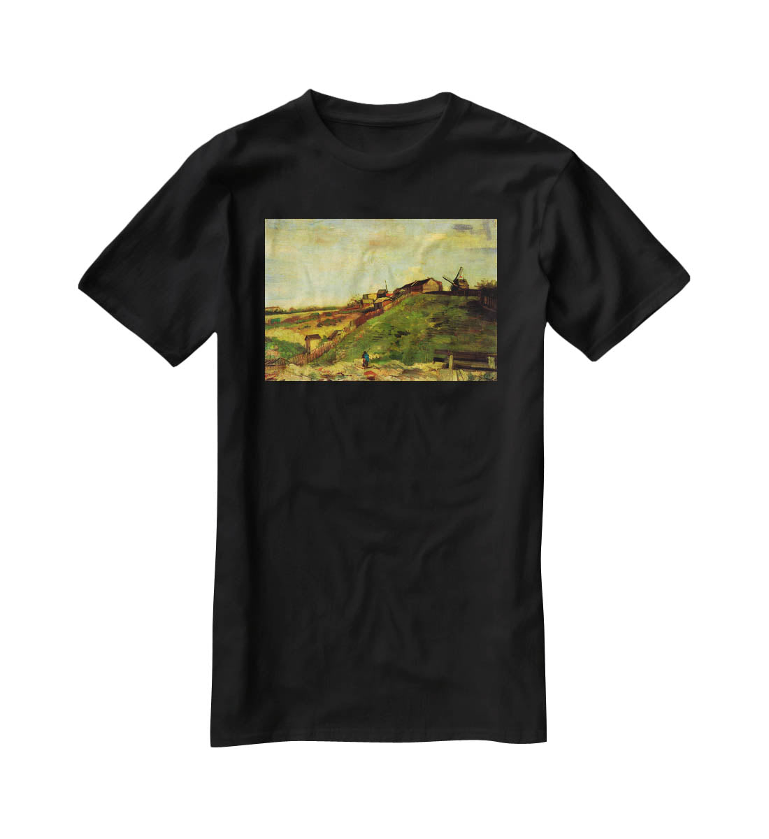 Montmartre Quarry the Mills by Van Gogh T-Shirt - Canvas Art Rocks - 1