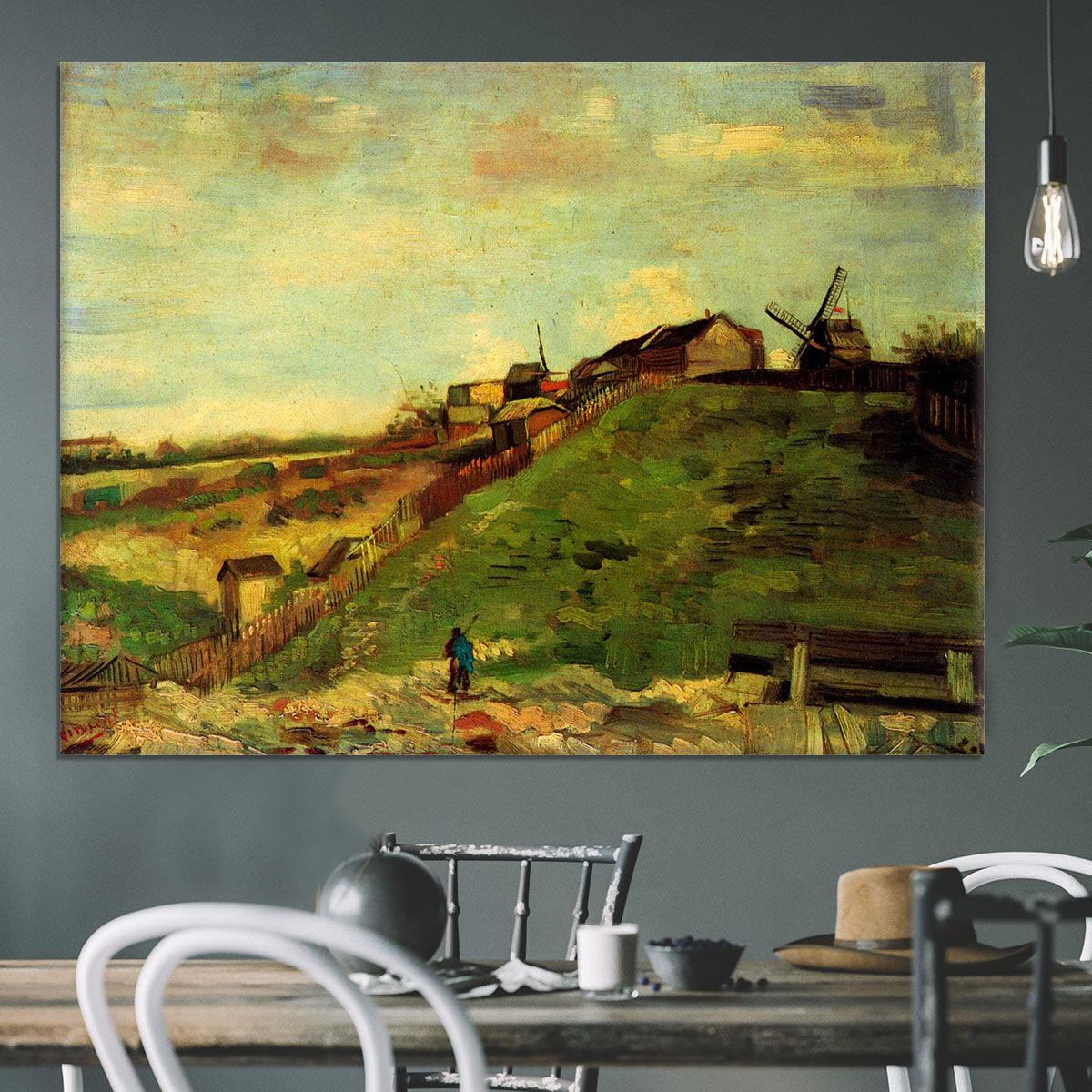 Montmartre Quarry the Mills by Van Gogh Canvas Print or Poster - Canvas Art Rocks - 3