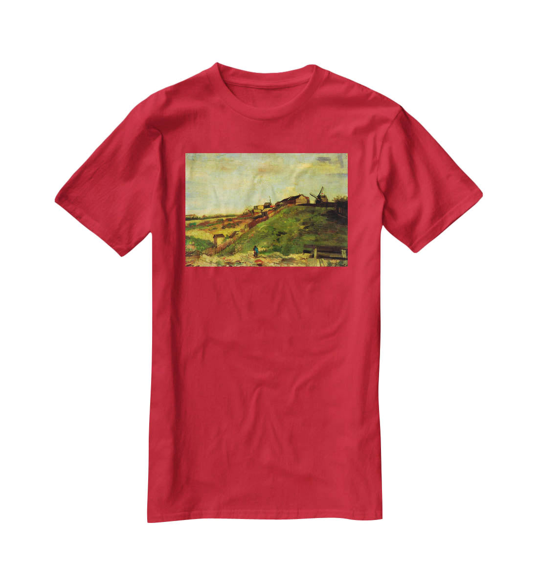 Montmartre Quarry the Mills by Van Gogh T-Shirt - Canvas Art Rocks - 4