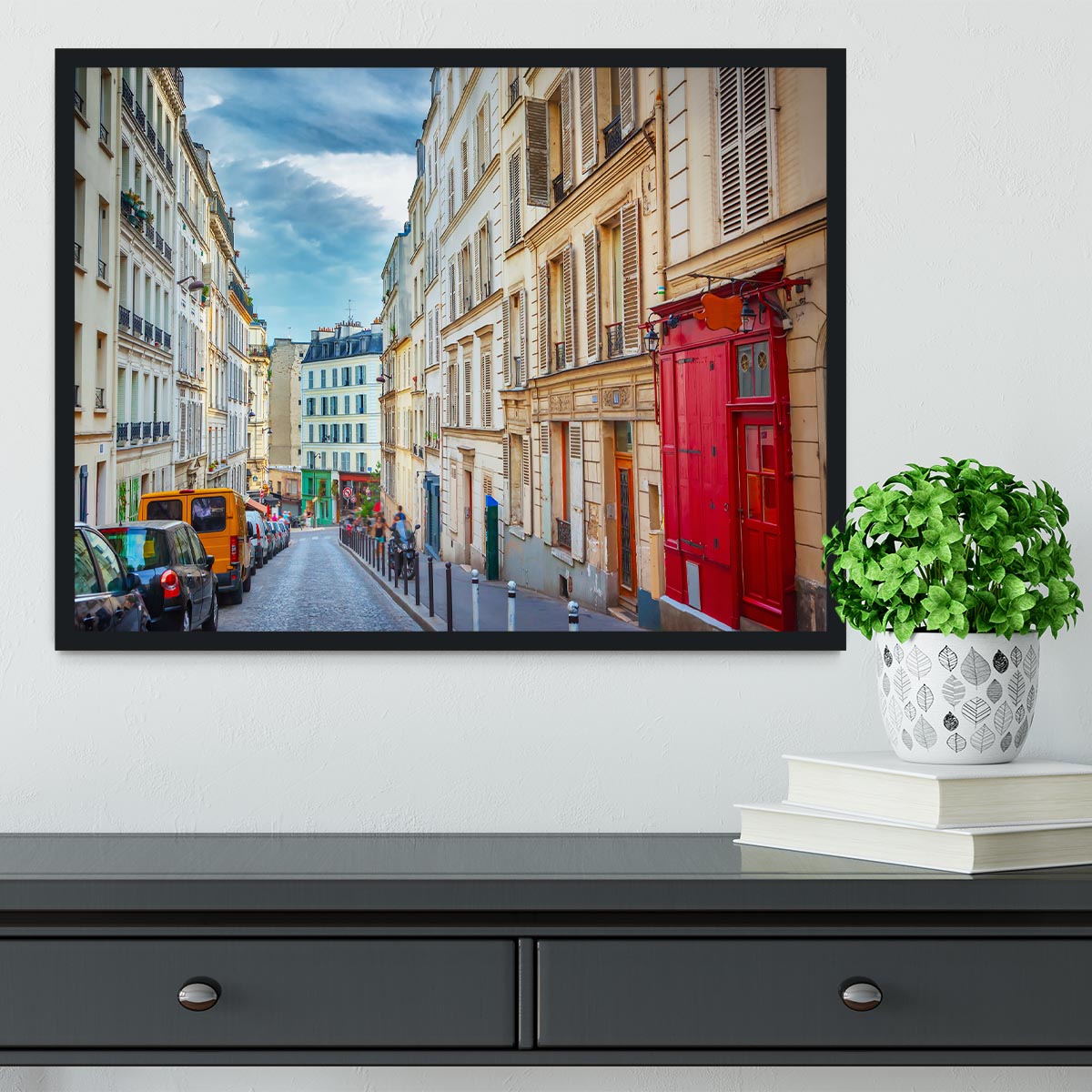 Montmartre in Paris Framed Print - Canvas Art Rocks - 2