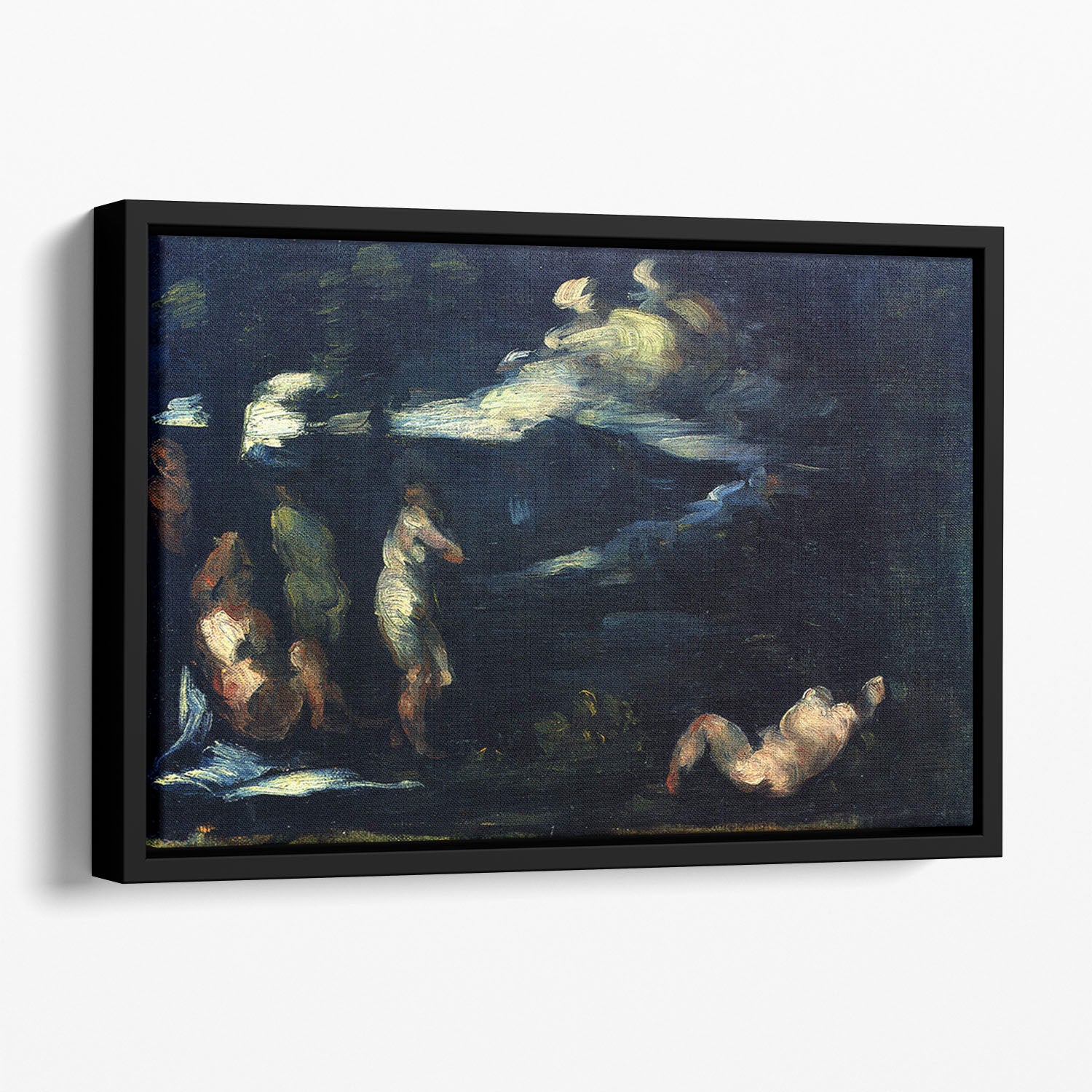 More Bathers by Cezanne Floating Framed Canvas - Canvas Art Rocks - 1