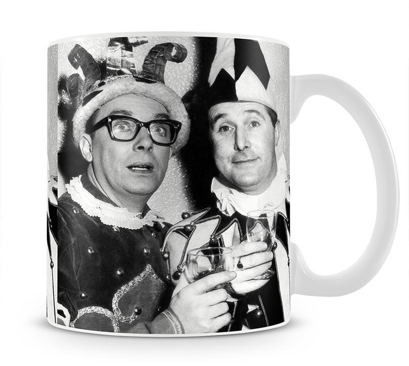 Morecambe and Wise dressed as court jesters Mug - Canvas Art Rocks - 1