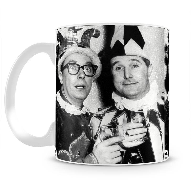 Morecambe and Wise dressed as court jesters Mug - Canvas Art Rocks - 2