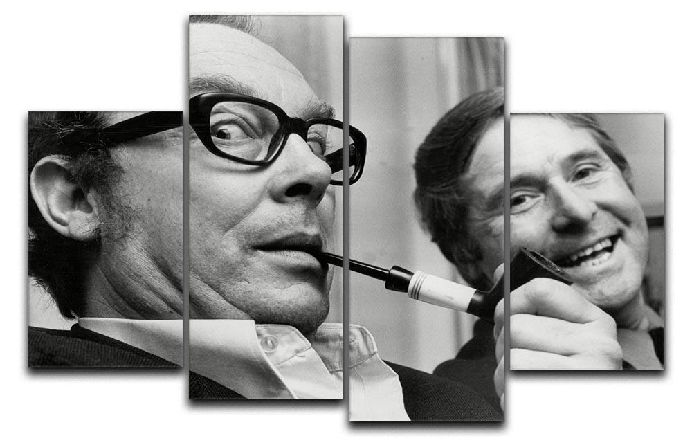 Morecambe and Wise in the 70s 4 Split Panel Canvas  - Canvas Art Rocks - 1