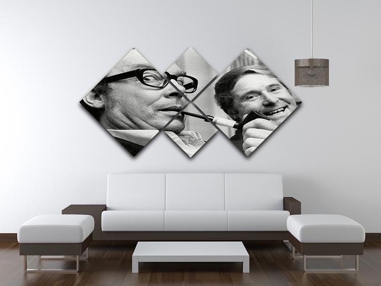 Morecambe and Wise in the 70s 4 Square Multi Panel Canvas - Canvas Art Rocks - 3