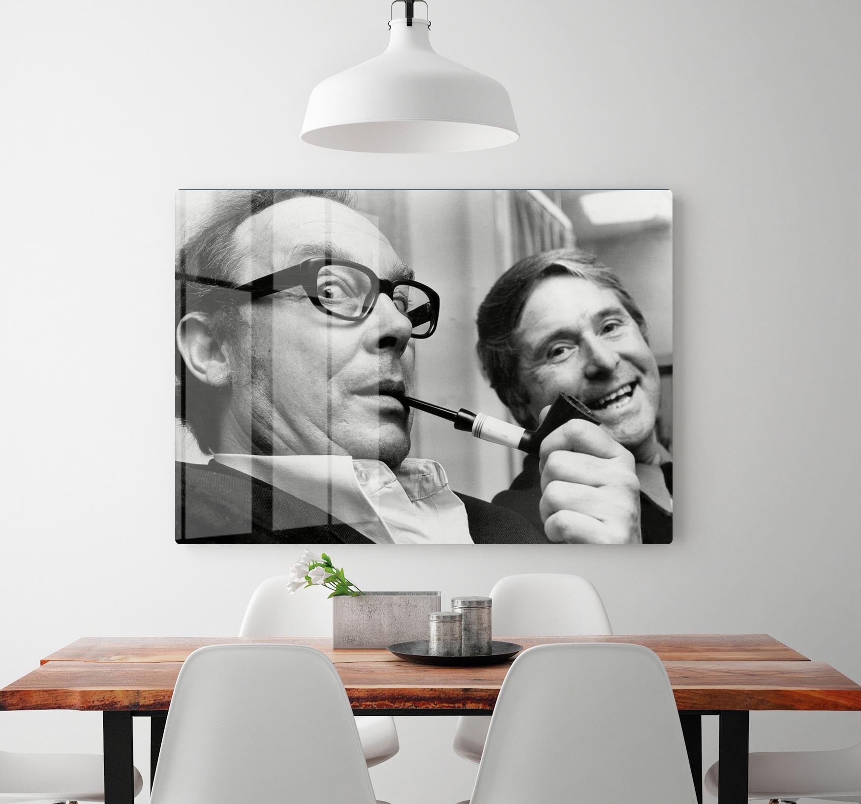 Morecambe and Wise in the 70s HD Metal Print