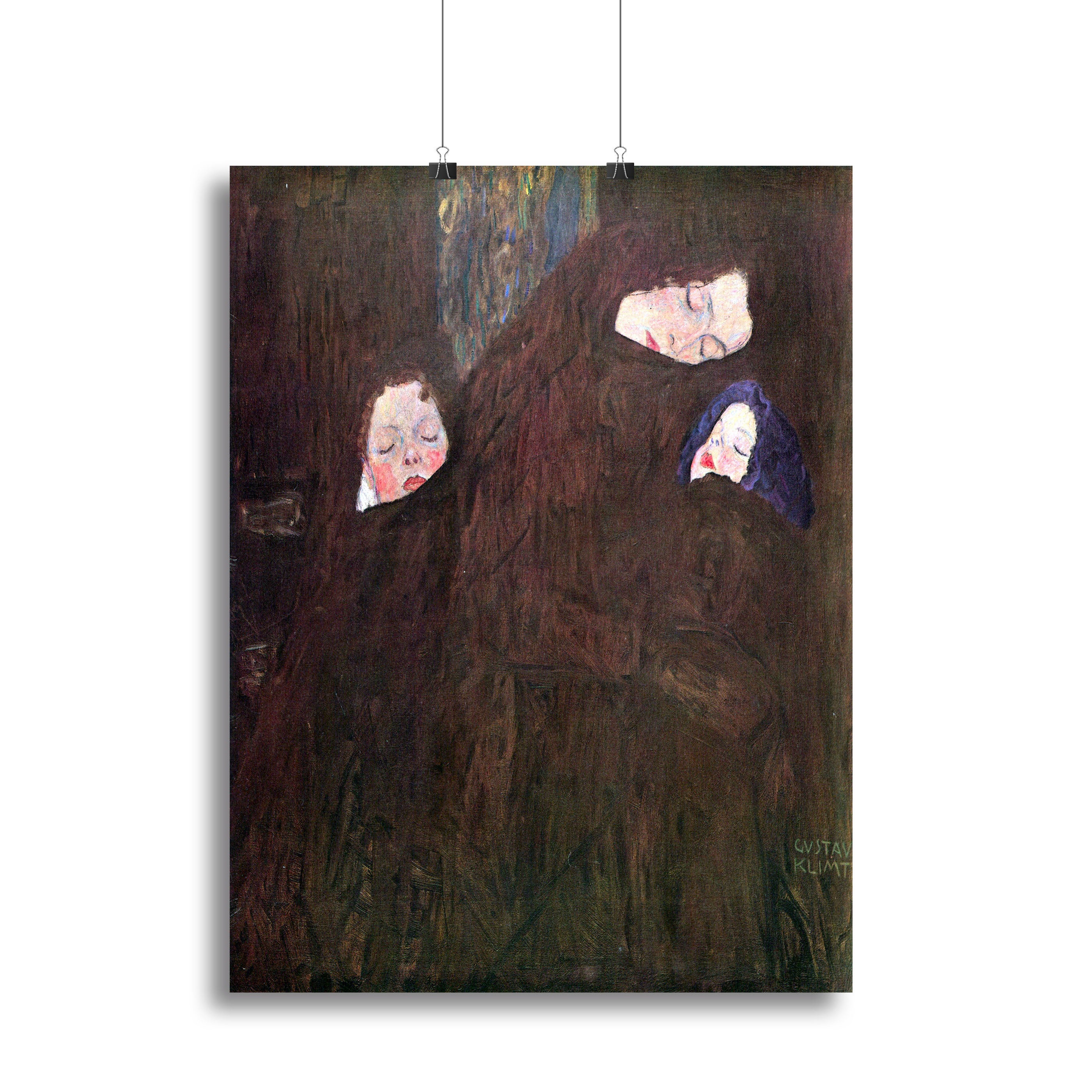 Mother with Children by Klimt Canvas Print or Poster - Canvas Art Rocks - 2