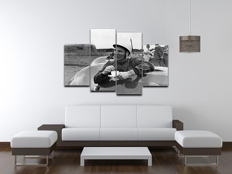 Motor racing driver Stirling Moss 4 Split Panel Canvas - Canvas Art Rocks - 3