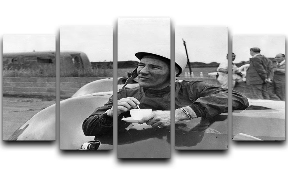 Motor racing driver Stirling Moss 5 Split Panel Canvas  - Canvas Art Rocks - 1