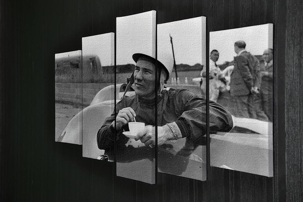 Motor racing driver Stirling Moss 5 Split Panel Canvas - Canvas Art Rocks - 2