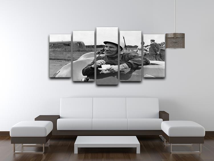 Motor racing driver Stirling Moss 5 Split Panel Canvas - Canvas Art Rocks - 3
