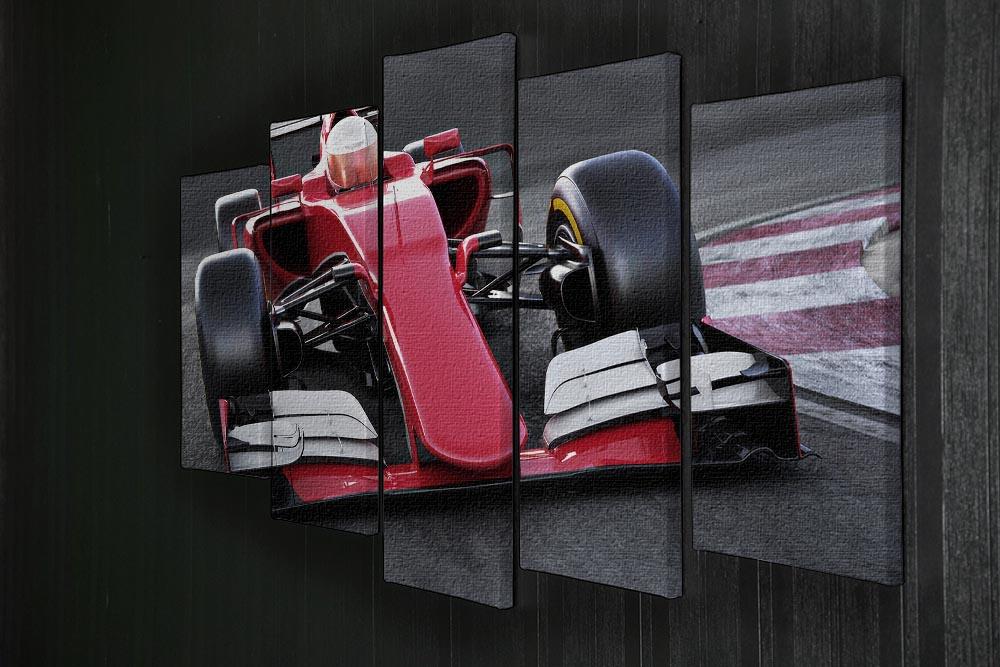 Motor sports race car 5 Split Panel Canvas  - Canvas Art Rocks - 2