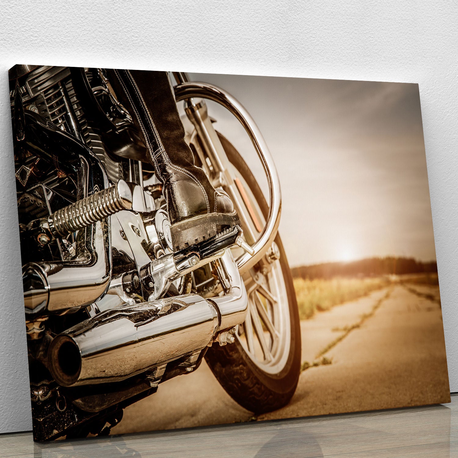 Motorbike Close Up Canvas Print or Poster - Canvas Art Rocks - 1