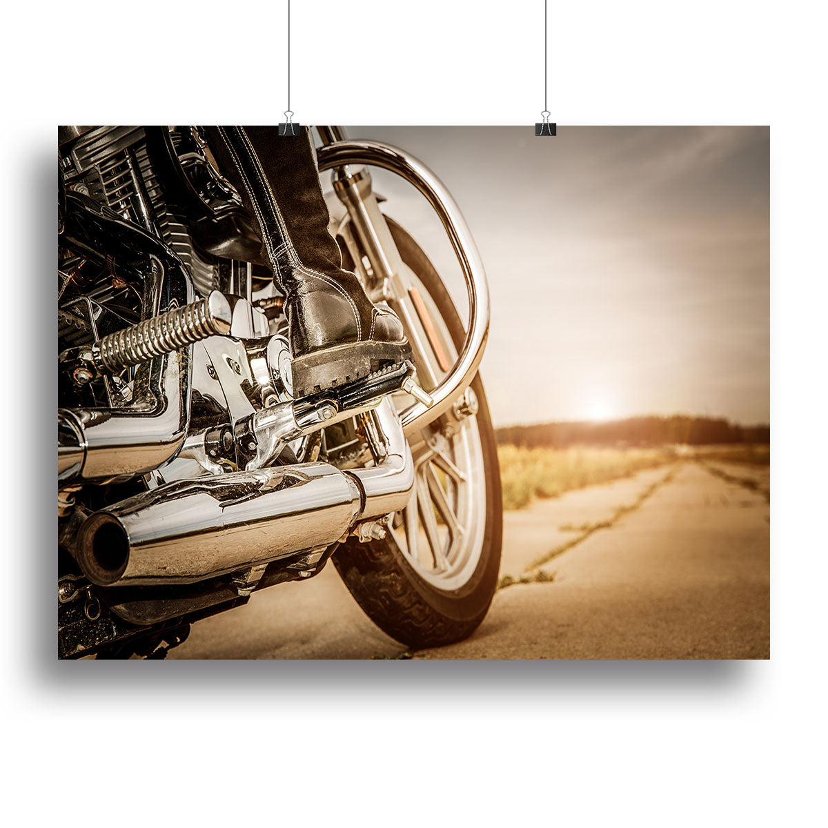 Motorbike Close Up Canvas Print or Poster - Canvas Art Rocks - 2