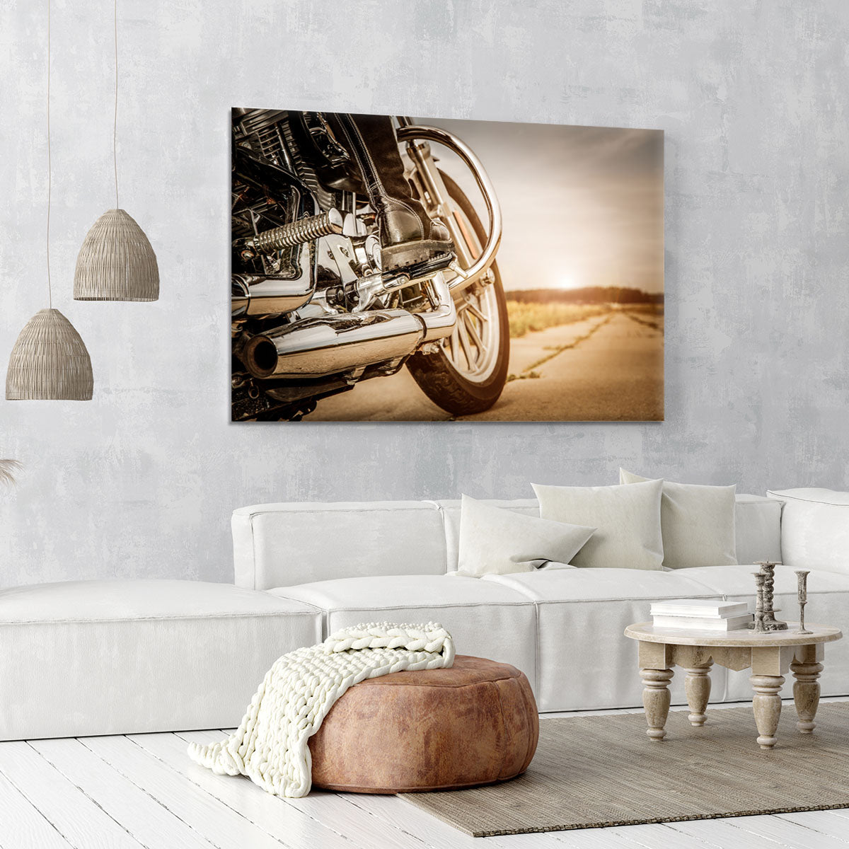 Motorbike Close Up Canvas Print or Poster - Canvas Art Rocks - 6
