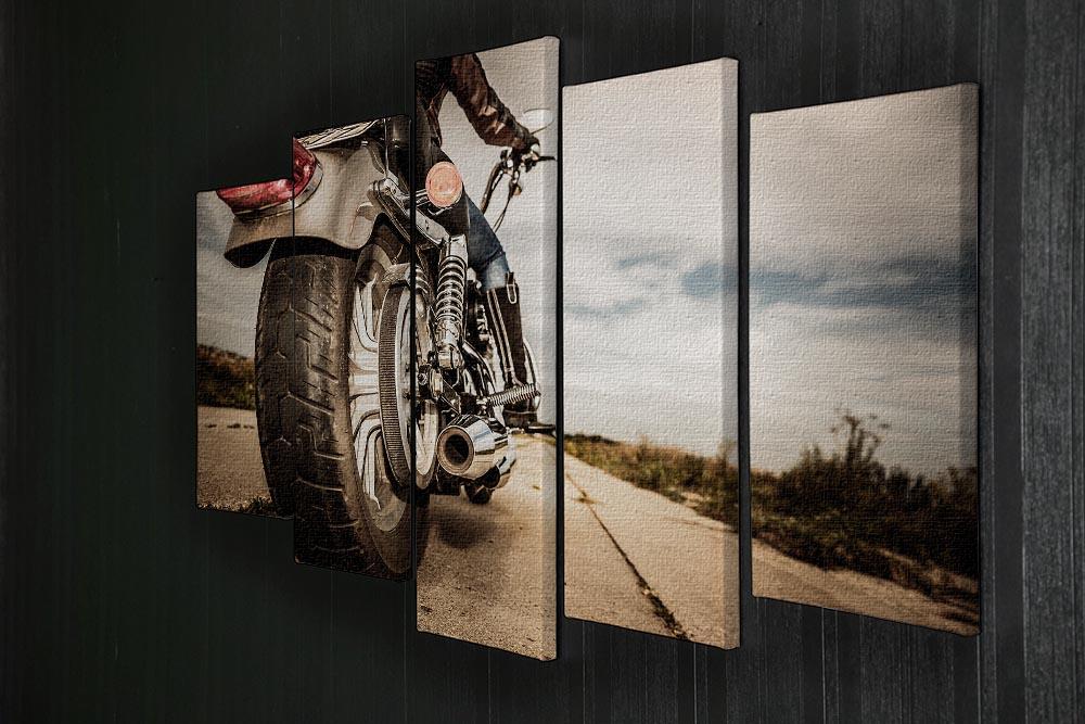 Motorbike Wheel 5 Split Panel Canvas  - Canvas Art Rocks - 2
