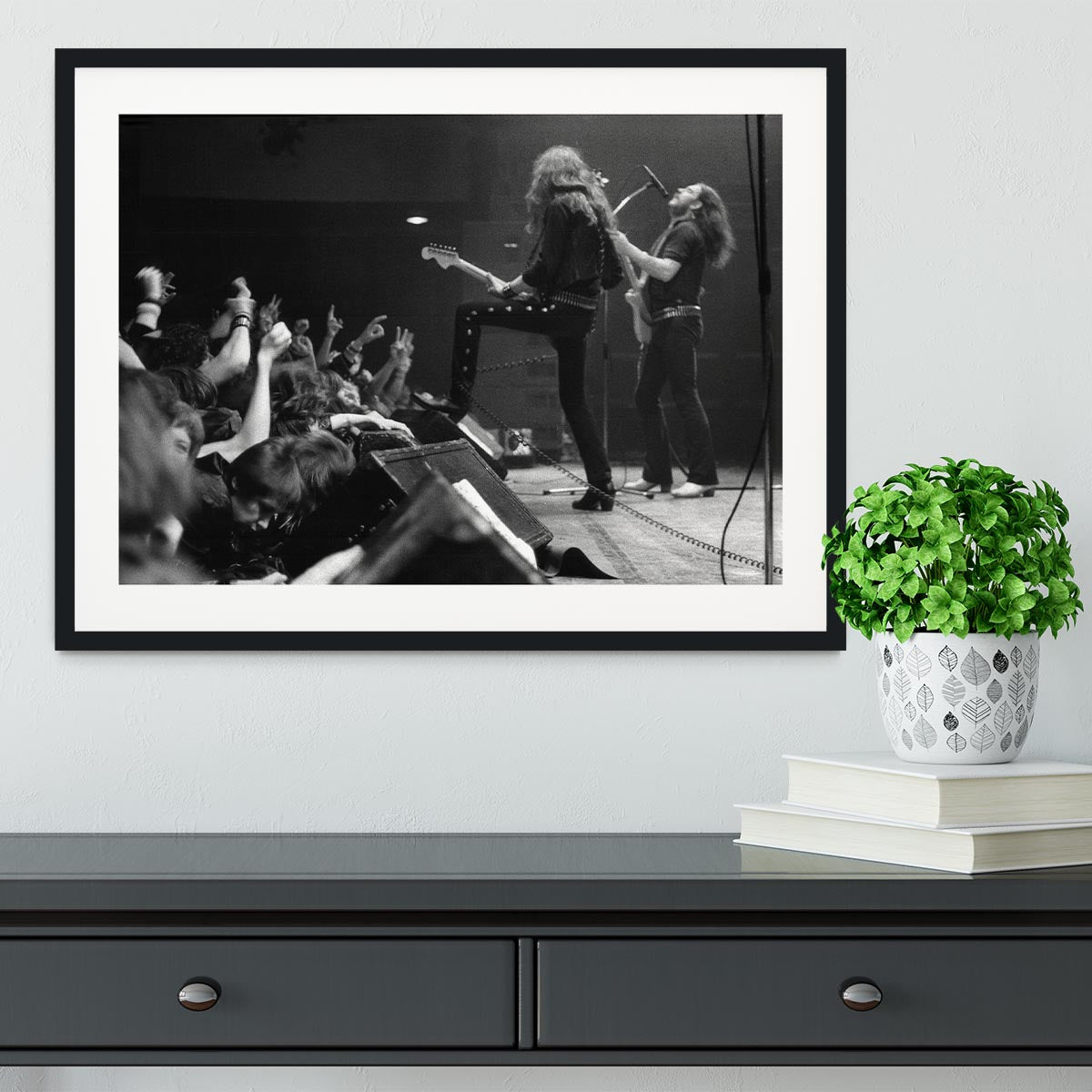 Motorhead on stage Framed Print - Canvas Art Rocks - 1