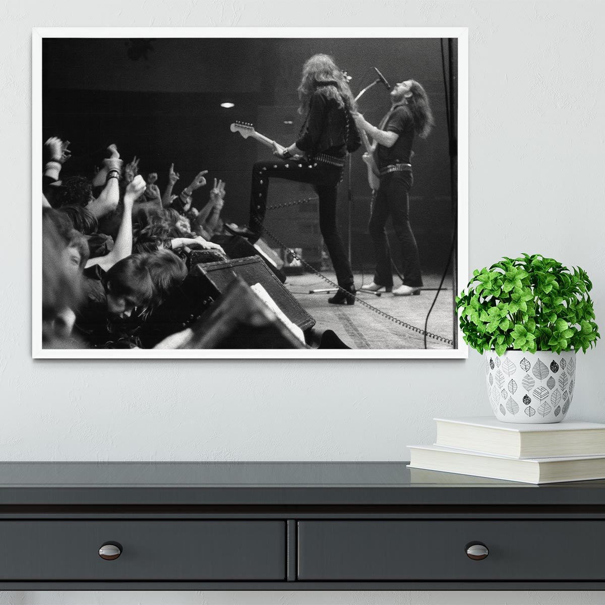 Motorhead on stage Framed Print - Canvas Art Rocks -6