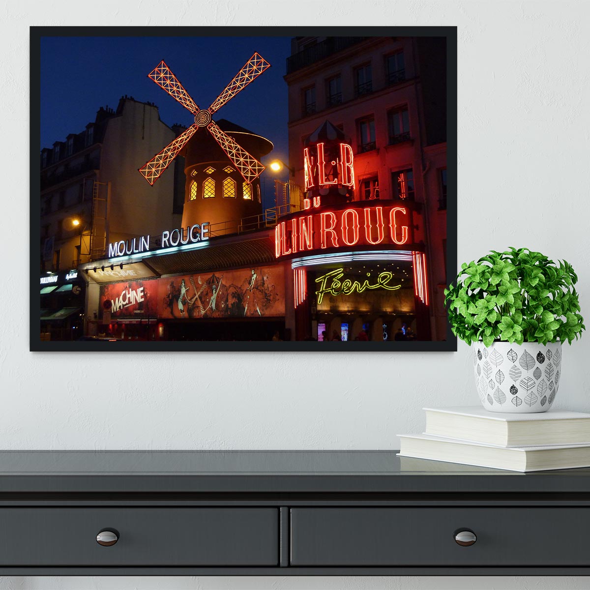 Moulin Rouge Framed Print - Canvas Art Rocks - 2