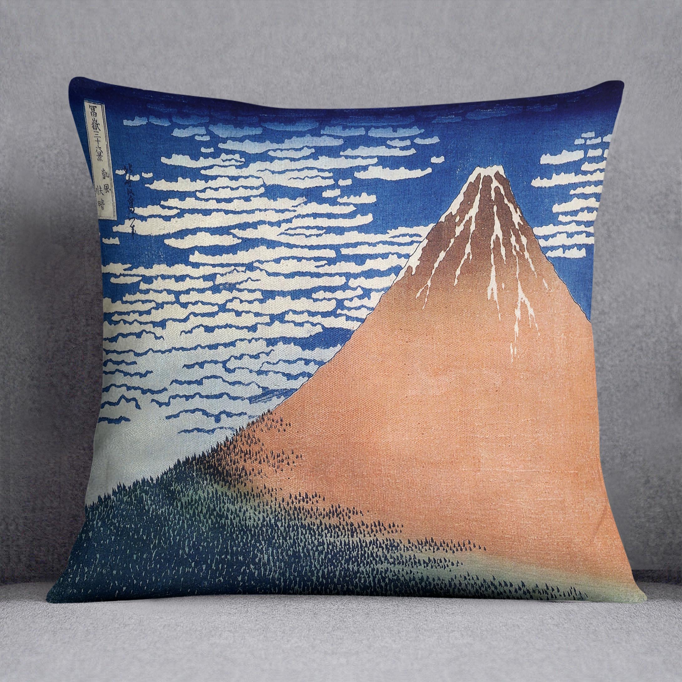 Mount Fuji by Hokusai Cushion