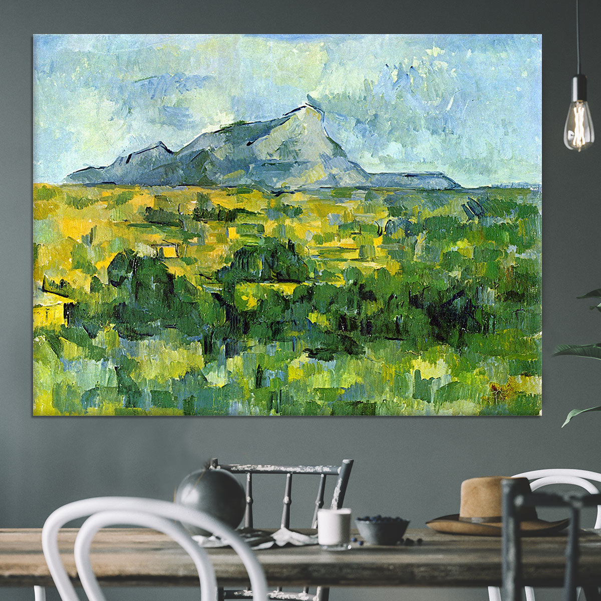 Mount St. Victiore by Cezanne Canvas Print or Poster - Canvas Art Rocks - 3