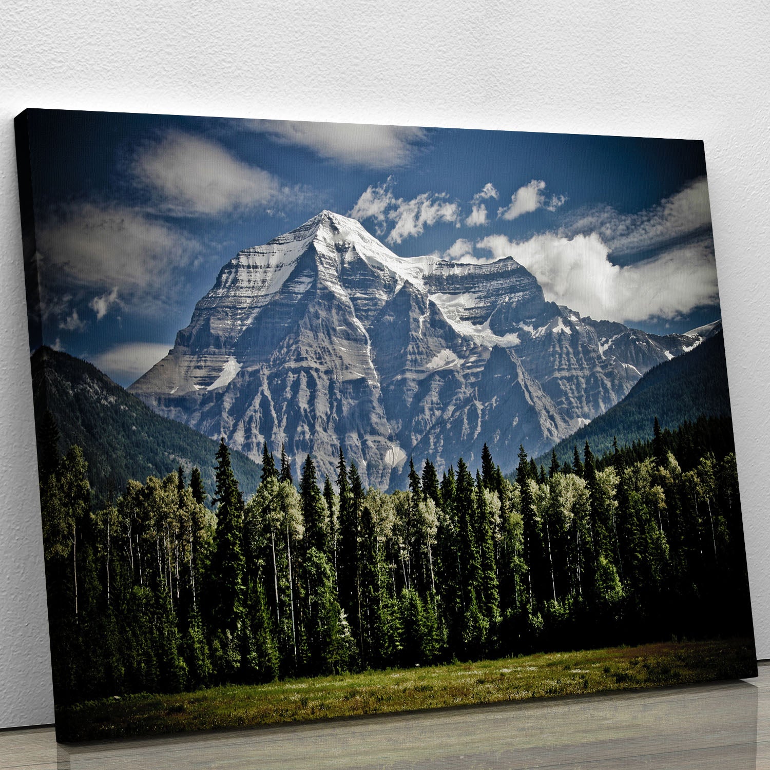 Mountain With Trees Canvas Print or Poster - Canvas Art Rocks - 1