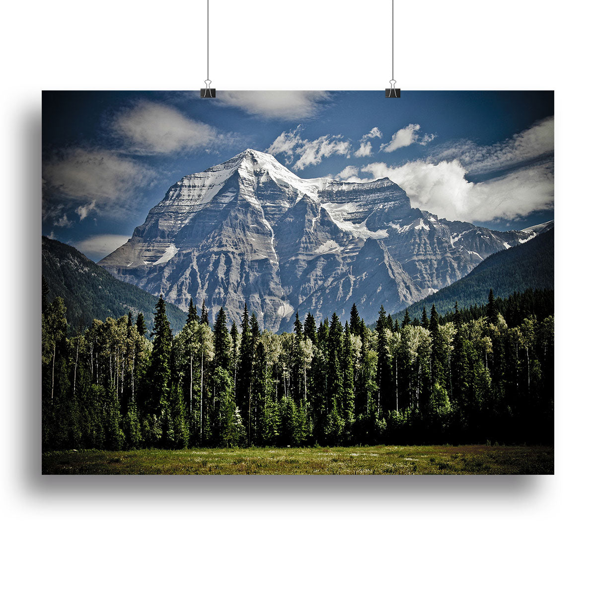 Mountain With Trees Canvas Print or Poster - Canvas Art Rocks - 2
