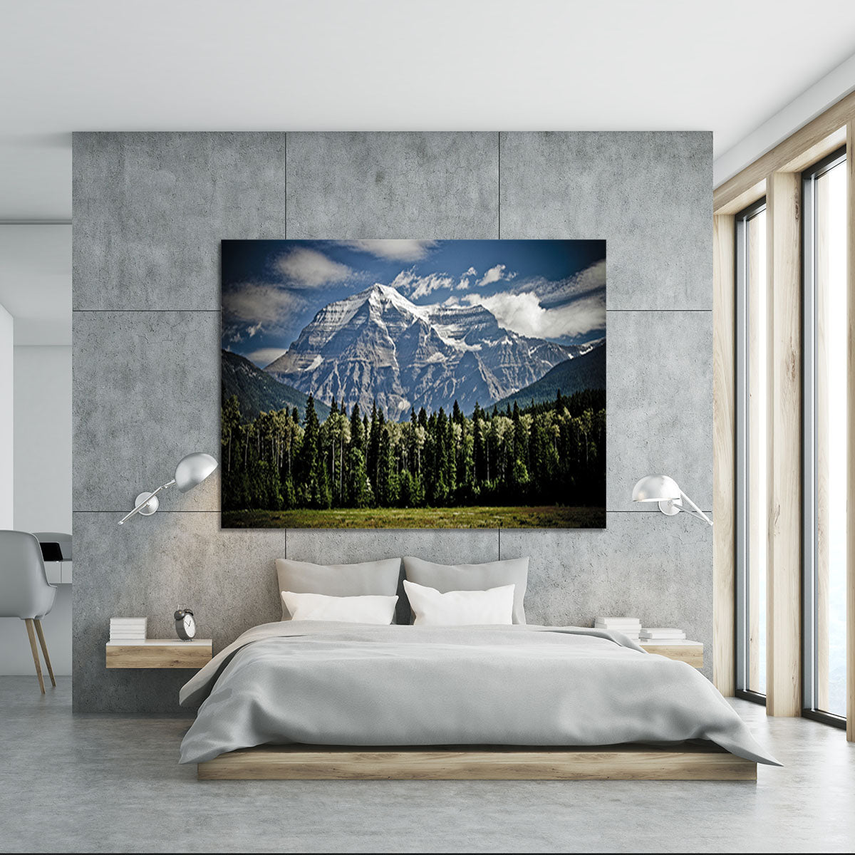 Mountain With Trees Canvas Print or Poster - Canvas Art Rocks - 5