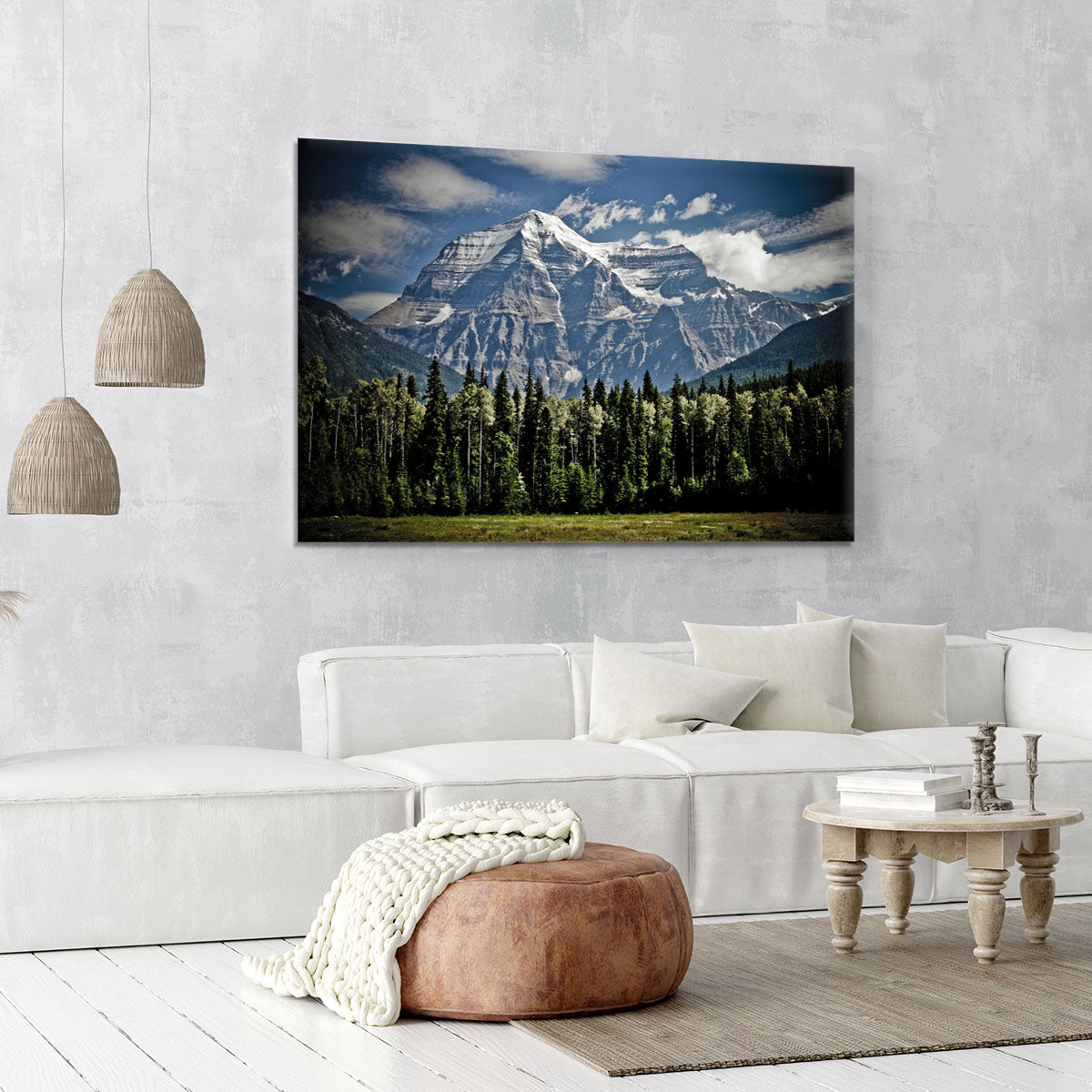 Mountain With Trees Canvas Print or Poster - Canvas Art Rocks - 6