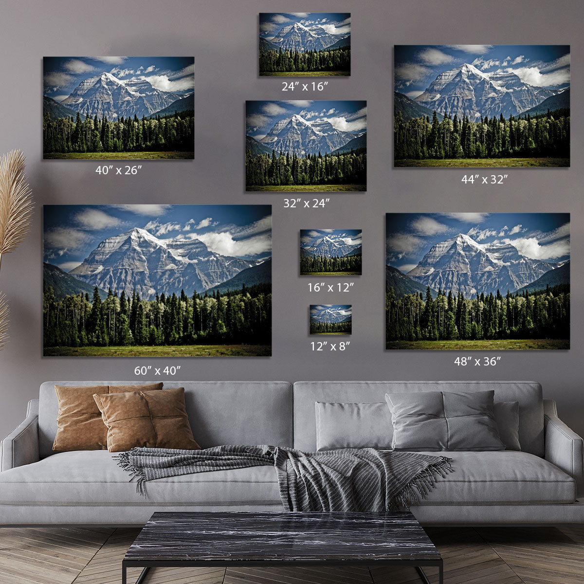 Mountain With Trees Canvas Print or Poster - Canvas Art Rocks - 7