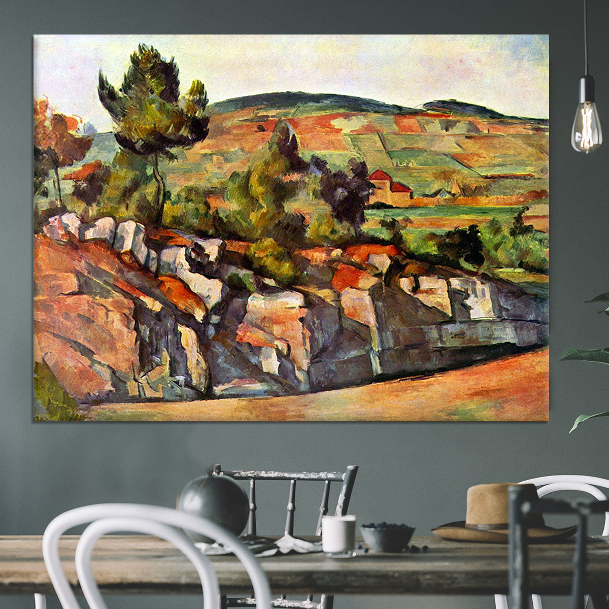 Mountains in Provence by Cezanne Canvas Print or Poster - Canvas Art Rocks - 3