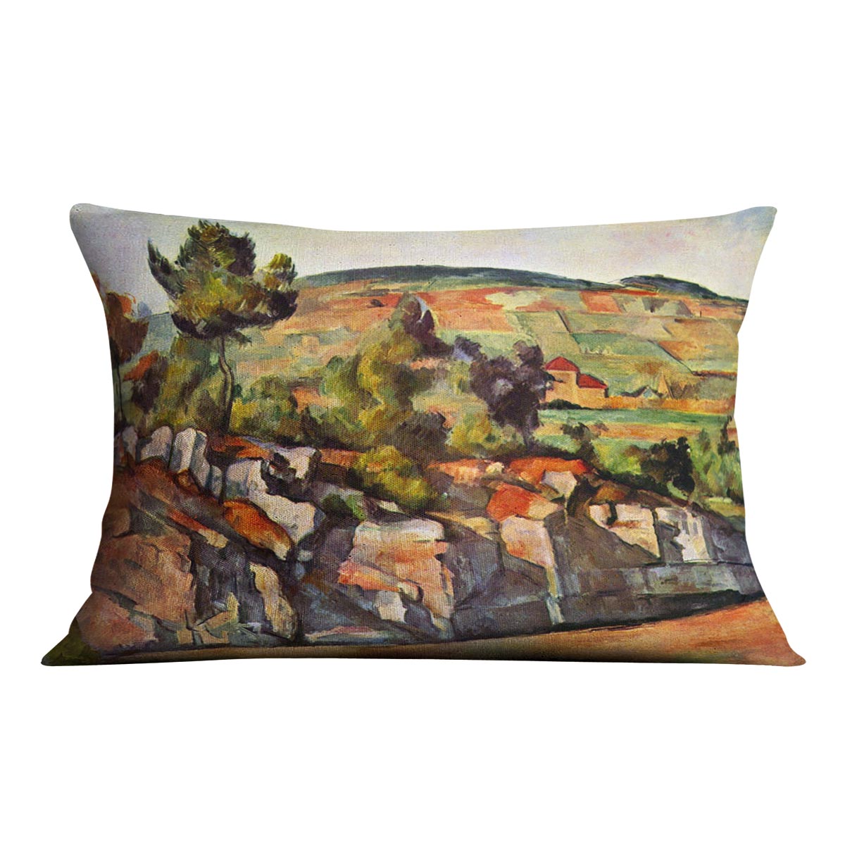 Mountains in Provence by Cezanne Cushion
