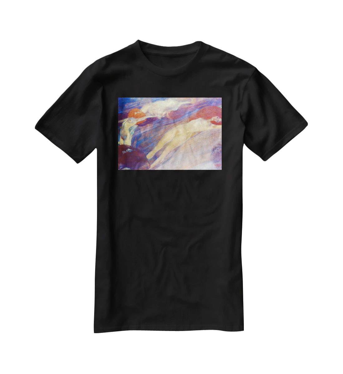 Moving water by Klimt T-Shirt - Canvas Art Rocks - 1