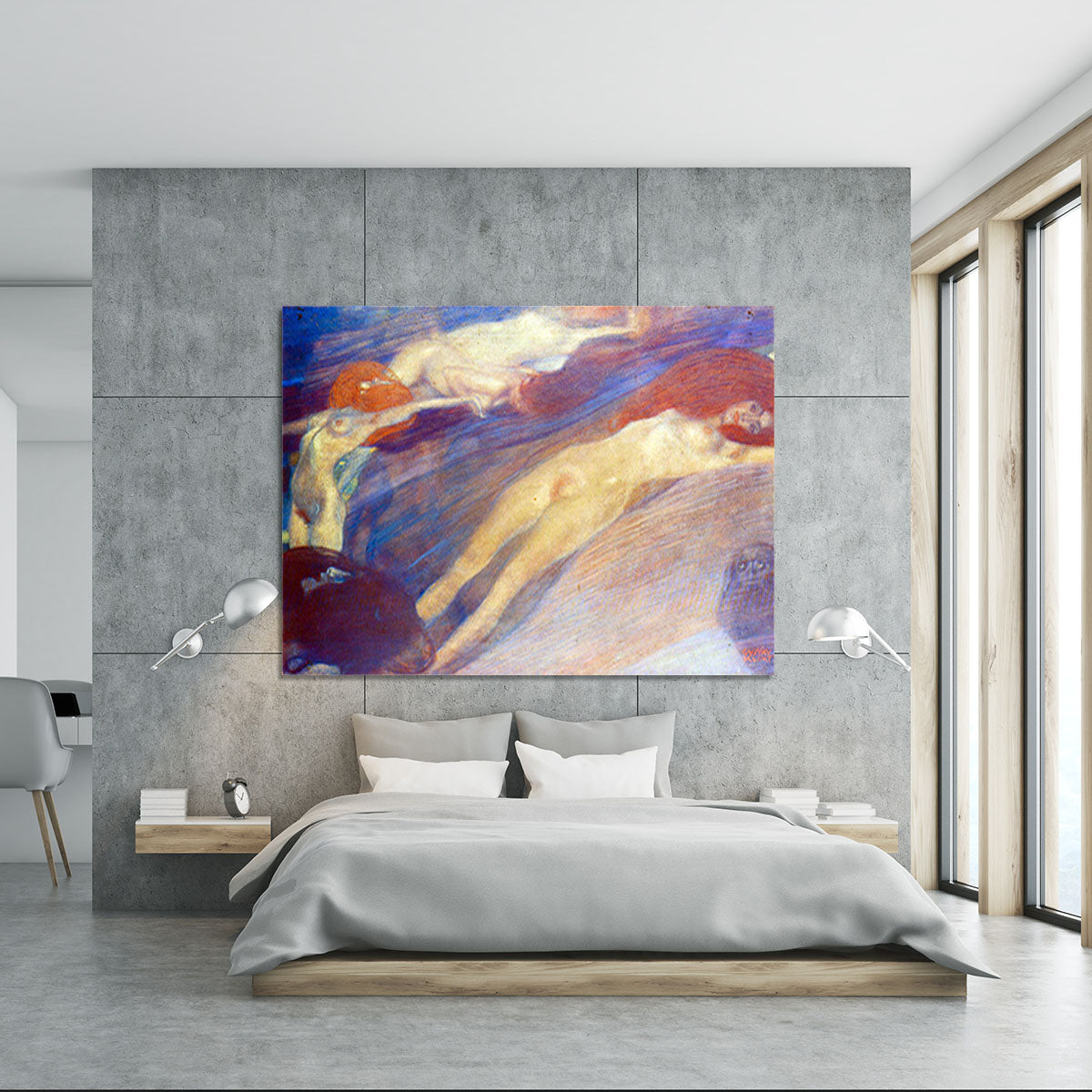 Moving water by Klimt Canvas Print or Poster - Canvas Art Rocks - 5