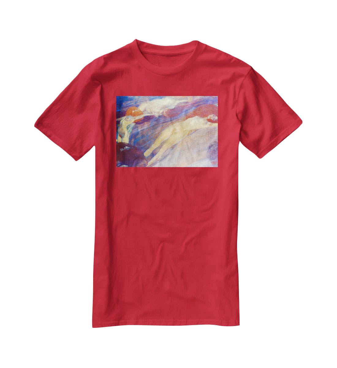 Moving water by Klimt T-Shirt - Canvas Art Rocks - 4