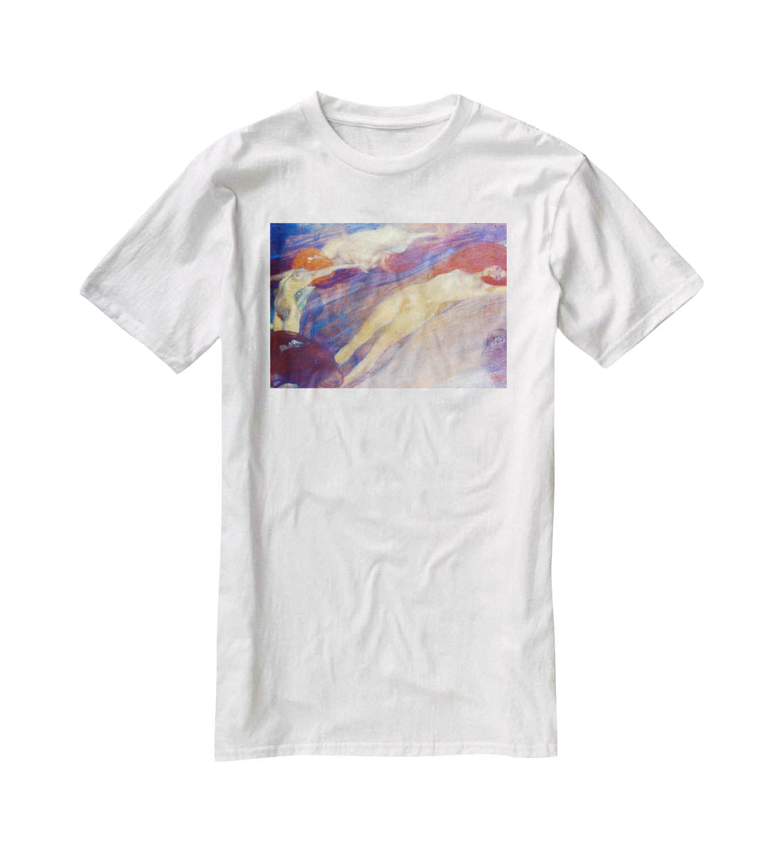 Moving water by Klimt T-Shirt - Canvas Art Rocks - 5