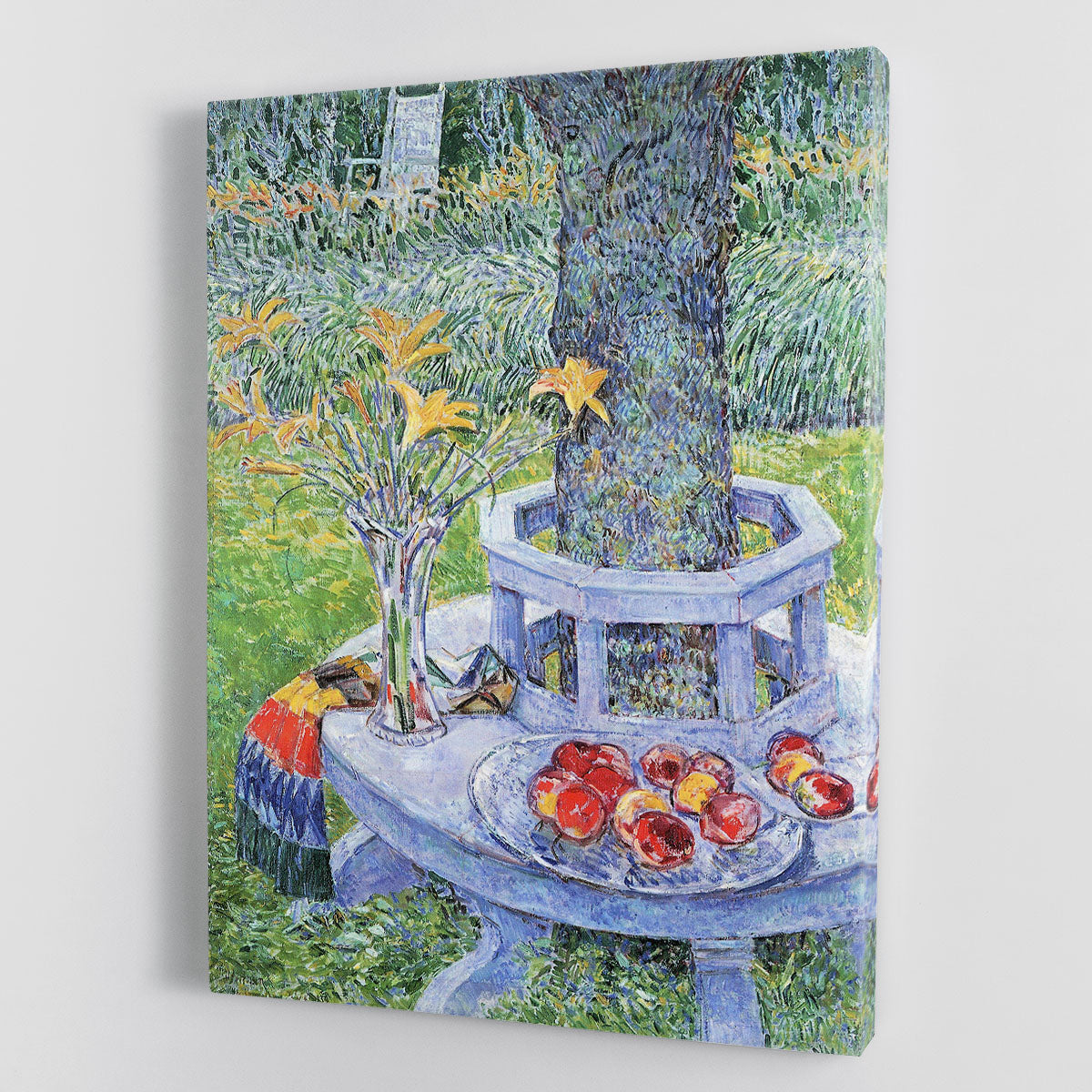 Mrs. Hassams Garten in East Hampton by Hassam Canvas Print or Poster - Canvas Art Rocks - 1