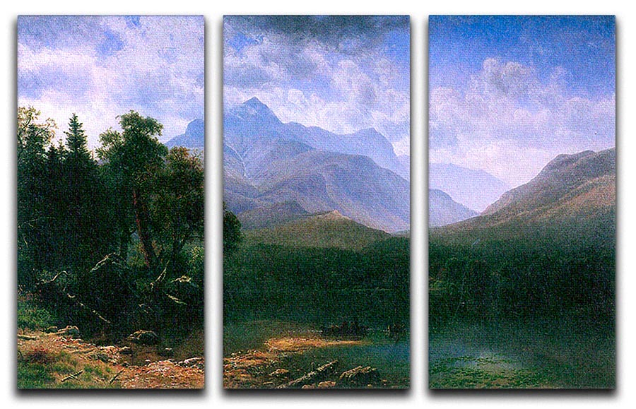 Mt. Washington by Bierstadt 3 Split Panel Canvas Print - Canvas Art Rocks - 1