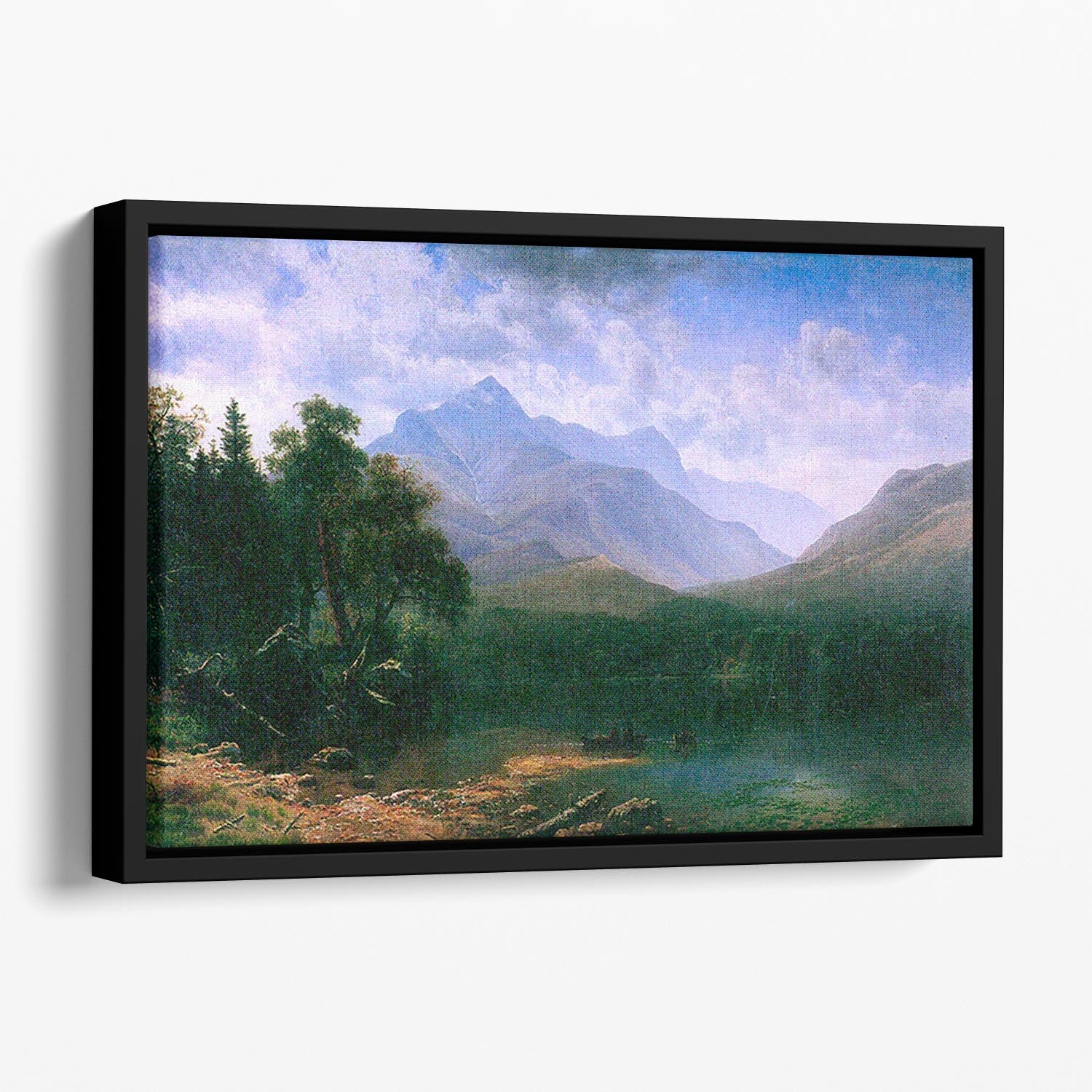 Mt. Washington by Bierstadt Floating Framed Canvas - Canvas Art Rocks - 1