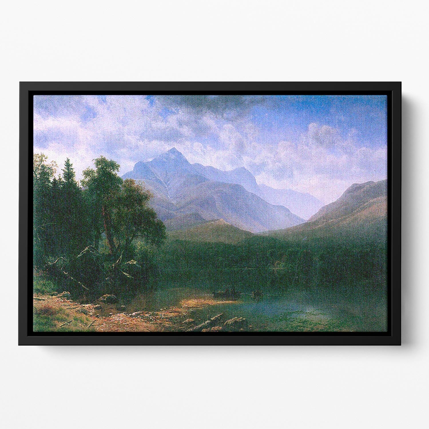 Mt. Washington by Bierstadt Floating Framed Canvas - Canvas Art Rocks - 2