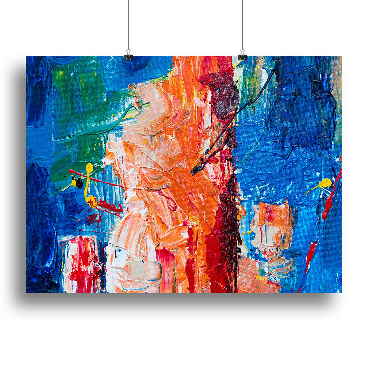 Multicolored Abstract Painting Canvas Print or Poster - Canvas Art Rocks - 2