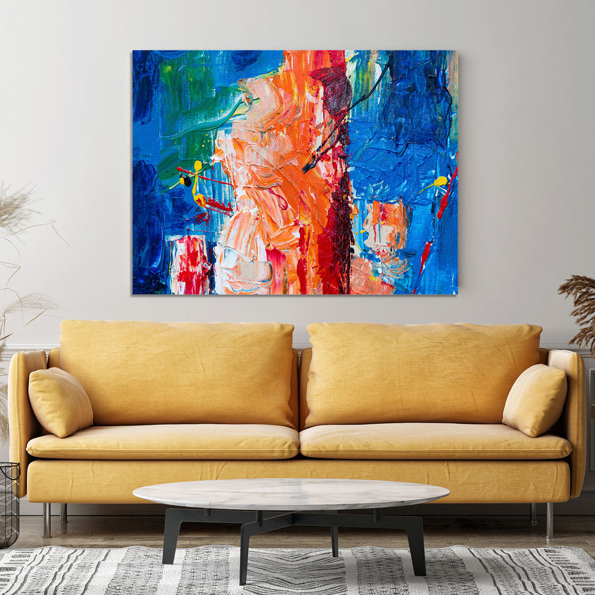 Multicolored Abstract Painting Canvas Print or Poster - Canvas Art Rocks - 4