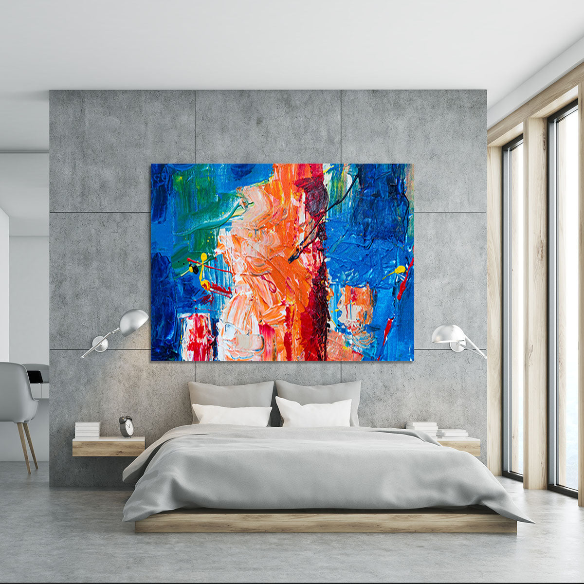 Multicolored Abstract Painting Canvas Print or Poster - Canvas Art Rocks - 5
