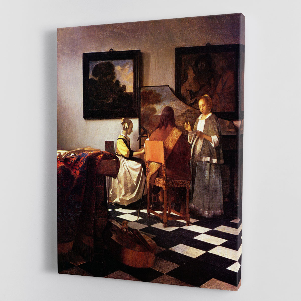 Musical Trio by Vermeer Canvas Print or Poster - Canvas Art Rocks - 1
